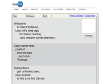 Tablet Screenshot of liveink.com